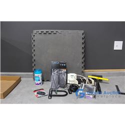 (4) Interlocking Foam Mats & Assorted Household Items