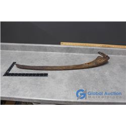Vintage Metal Scythe Head - 32"