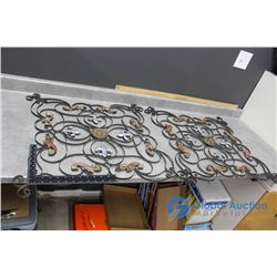 **(2) Metal Home Decor Wall Hanging Pieces - 27" Square