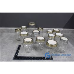 Assortment of (14) Canning Jars