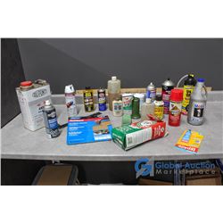 Assorted Shop Lubricants & Oils