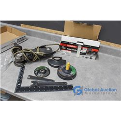(2) 4.5" Angle Grinders & Discs