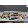 Image 1 : Scrapers, Caulking Gun, Utility Knives, & Assorted