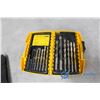 Image 5 : (2) Drill Bit Organizers w/ Contents, Wire Brushes for Drill & Safety Glasses