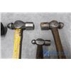 Image 2 : (3) Ball Peen Hammers & Rubber Mallet