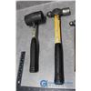 Image 3 : (3) Ball Peen Hammers & Rubber Mallet