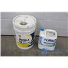 Image 1 : **Approx 1/4 Pail Rotella Oil & H2Blu DEF Fluid (Full)