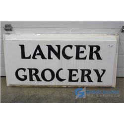 **Lancer Grocery Plastic Sign