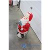 Image 2 : ** Plastic Light Up Santa Decoration