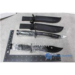 (2) Hunting Knives w/Case in Box