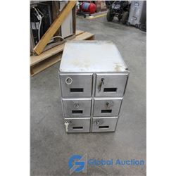 **Metal 6-box Mail Boxes with Keys