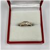 Image 1 : Ladies Size 2 Native American Styled, Heart Engraved, Sterling Silver Cuff Ring.
