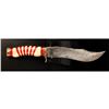 Image 1 : Stunning, Ornate Damascus Hunting Bowie Knife