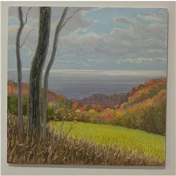 Original Norman Brown Oil On Panel, Northumberland Heights 12"x 12"