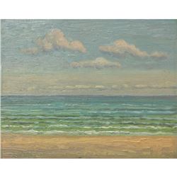 Norman R. Brown Original Oil On Panel "Beach Series" 8" x 10"