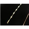 Image 2 : Ladies Italian 14K Gold Custom Flower Link Bracelet