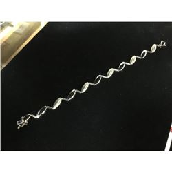 Custom Designed 14K White Gold Brilliance Woman's Bracelet