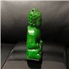 Image 4 : Chinese Hand Carved Green Jade Carved Resting Buddha Figure