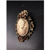 Image 2 : Exquisite Silhouetted Semi Precious Rhinestone Cameo Broach