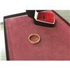 Image 3 : 18kt Gold Plated Size 10 Men's Cross Band Ring With LED Enameled Ring Box