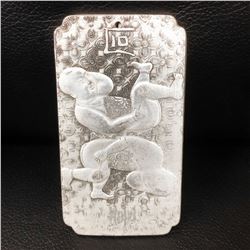 Tibetan Silver Semease Asian Marked Bullion Bar