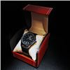Image 2 : Mens L.A Banus Formal Black Dial Chronograph Genuine Leather Band Watch