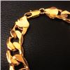 Image 3 : Mens Gold Tone Cuban Link Chain Bracelet