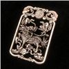 Image 2 : Exquisite Chinese Tibetan Silver Hand Carved Foodog Pendant