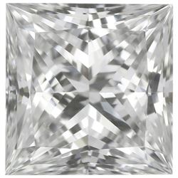 Finest SQUARE PRINCESS Natural Precision Cut African VVS2-VS1 - E-F Diamond