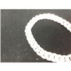 Image 3 : Brilliant Italian Custom Made 14K White Gold Cuban Link Bracelet
