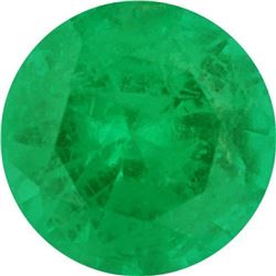Medium-Fine Round Cut Natural Green Emerald - AA+ Grade - Zambia Mined