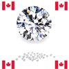 Image 1 : CANADIAN MINED NATURAL HEARTS & ARROWS DIAMOND MELEE *ROUND* - VVS2-VS1 - E - PRECISION CUT