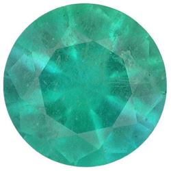 Natural Round Cut Green Emerald - Fine AA+ Grade - Zambia Mined