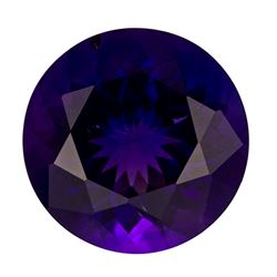 NATURAL AFRICAN EXTRA FINE DEEP VIVID PURPLE AMETHYST - ROUND CUT - AAA+ GRADE
