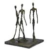 Image 2 : Three Walking Man by Gia Hot cast Bronze Sculpture Figurine Figure Home Dec