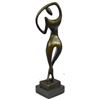 Image 2 : Abstract Female Figure Geometric Modern Art Sculpture Statue Surrealism 13" x 4"