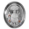Image 1 : 2012 Poland Mint "Bouquet of Lilies" Imperial Faberge Egg - Proof Silver Coin w/ Swarovski Crystals