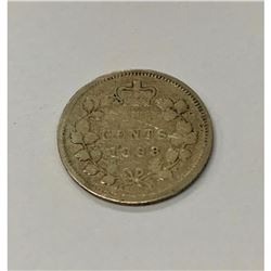 1898 Canadian VG Grade 5 Cent Coin