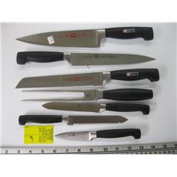 7- 2 MAN HENCKELS KNIVES