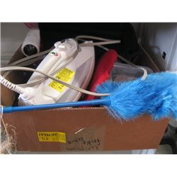 ROWENTA STEAM IRON, DUSTER, LIGHTS ETC.