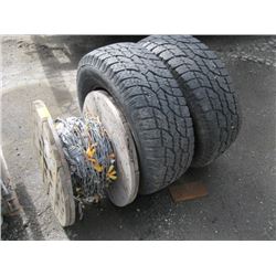 PAIR OF WILD COUNTRY LT 265/70R17 1 TON TIRES, ROLL