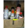Image 1 : BOX OF ASSORTED CLEANERS, LEAK SEAL, OIL ETC.
