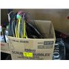 Image 1 : BOX OF ASSORTED EXTENSION CORDS, SNAKE ETC.