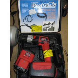 ELECTRIC ROOF GUARD HEAT TAPE, JOBMATE 18 VOLT CORDLESS DRILL