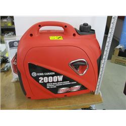 KING CANADA 2000 WATT GAS INVERTER GENERATOR