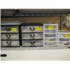 Image 1 : 4 PLASTIC BINS OF ASSORTED PAPER, CRAFT ITEMS ETC.