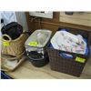 Image 1 : A LOT OF MISC MECASSA DISH SET, BASKETS, SERVNG DISH,