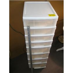 8 DRAWER PLASTIC STORAGE UNIT