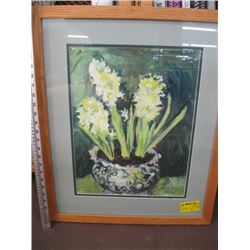 FRAMED ORIGINAL OIL OF A "FLOWER VASE" BY DOROTHY MCKIM