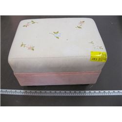 SMALL UPHOLSTERED STOOL